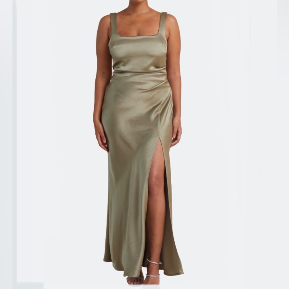 Bec + Bridge Square Neck Maxi Dress with Slit